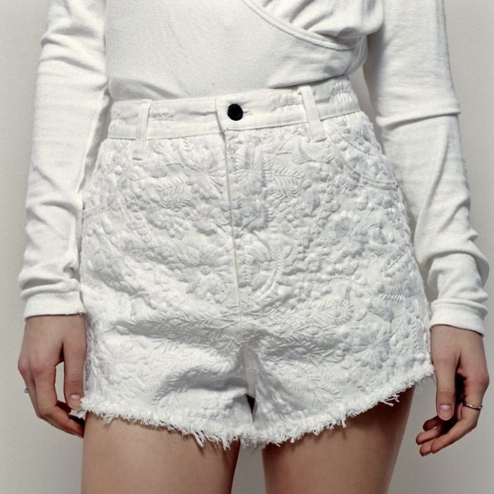 Free People embroidered shorts